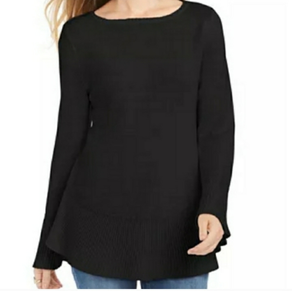 Black flair sleeves Sweater